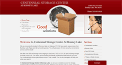 Desktop Screenshot of centennial-storage.com